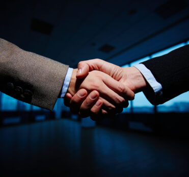 Handshake of business partners