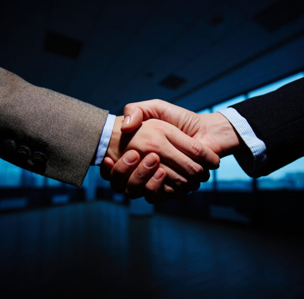 Handshake of business partners