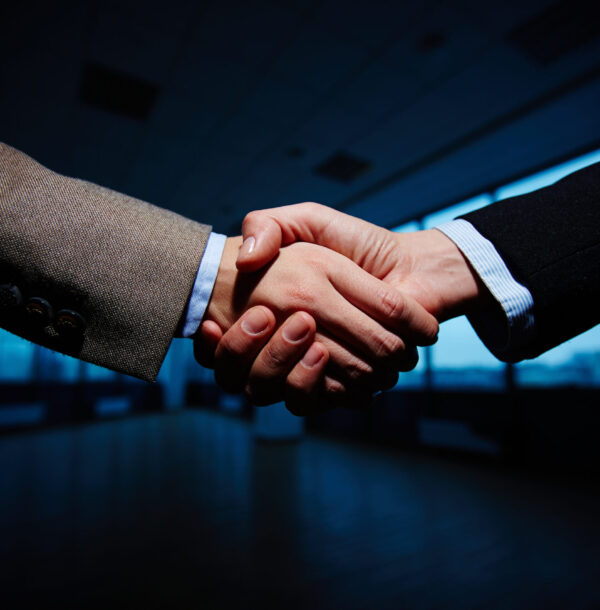 Handshake of business partners
